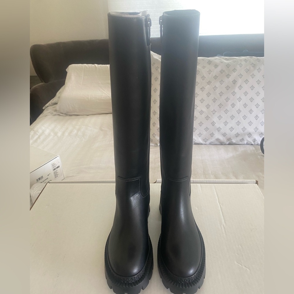 Coach C Logo Lug Sole Knee-High Boots – Size 6B / EU 36.5 – NWT - Picture 7 of 13